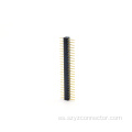 Conector del encabezado de pasador mecanizado de litio de 1.27 mm recto
